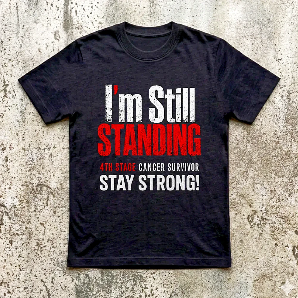 Cancer survivor motivational graphic t-shirt